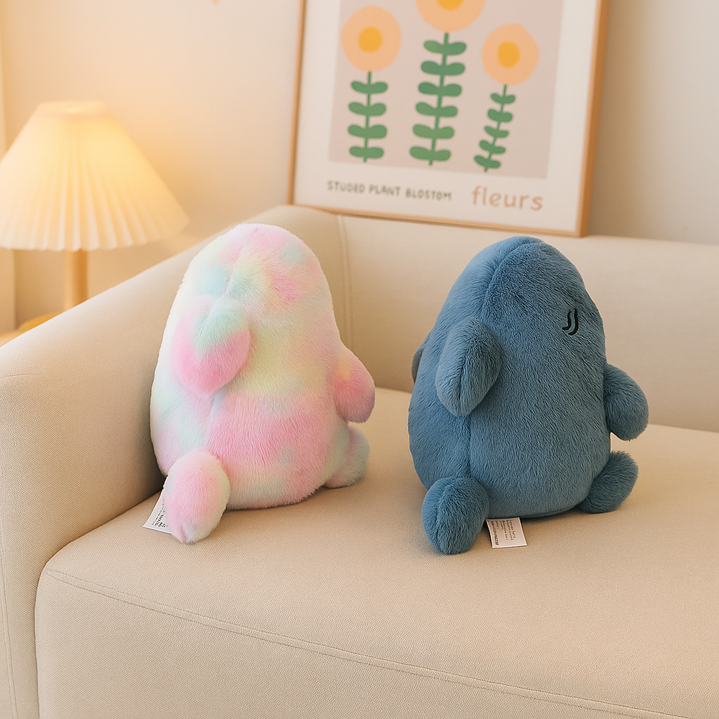 Peluche Requin & Chat Kawaii 20 cm - Cadeau Doux et Original pour Noël